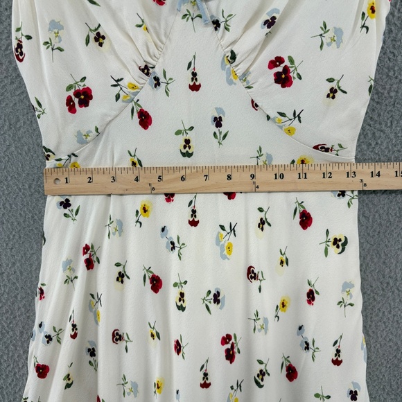 GAP x DÔEN Ivory Flora Flutter Sleeve Midi/Maxi Dress – Size 2 - Picture 7 of 16